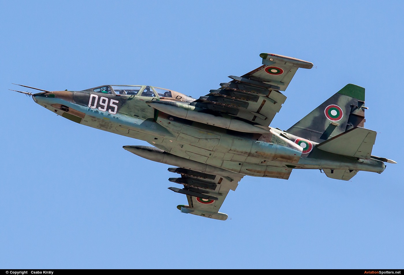 Bulgaria - Air Force  -  Su-25UB  (095) By Csaba Király (Csaba Kiraly)