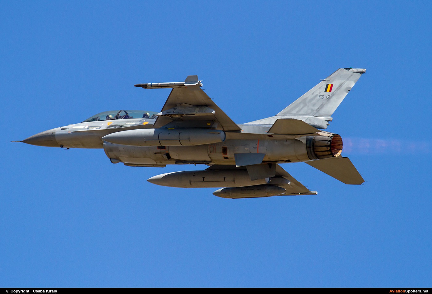 Belgium - Air Force  -  F-16BM Fighting Falcon  (FB-17) By Csaba Király (Csaba Kiraly)