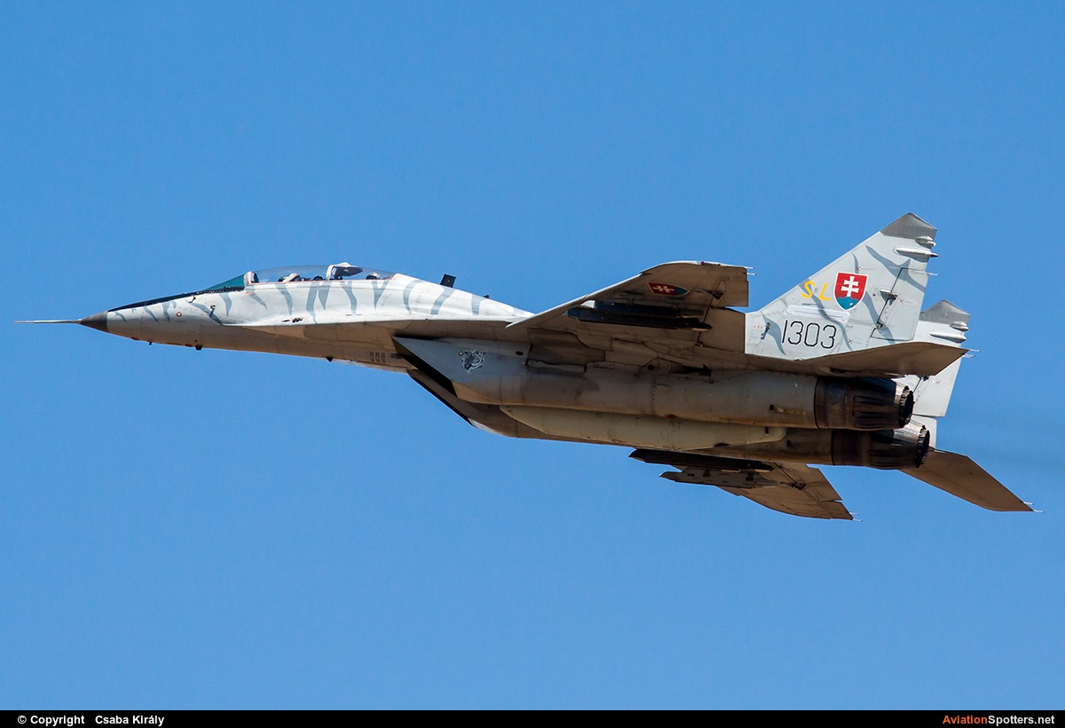 Slovakia - Air Force  -  MiG-29UBS  (1303) By Csaba Király (Csaba Kiraly)