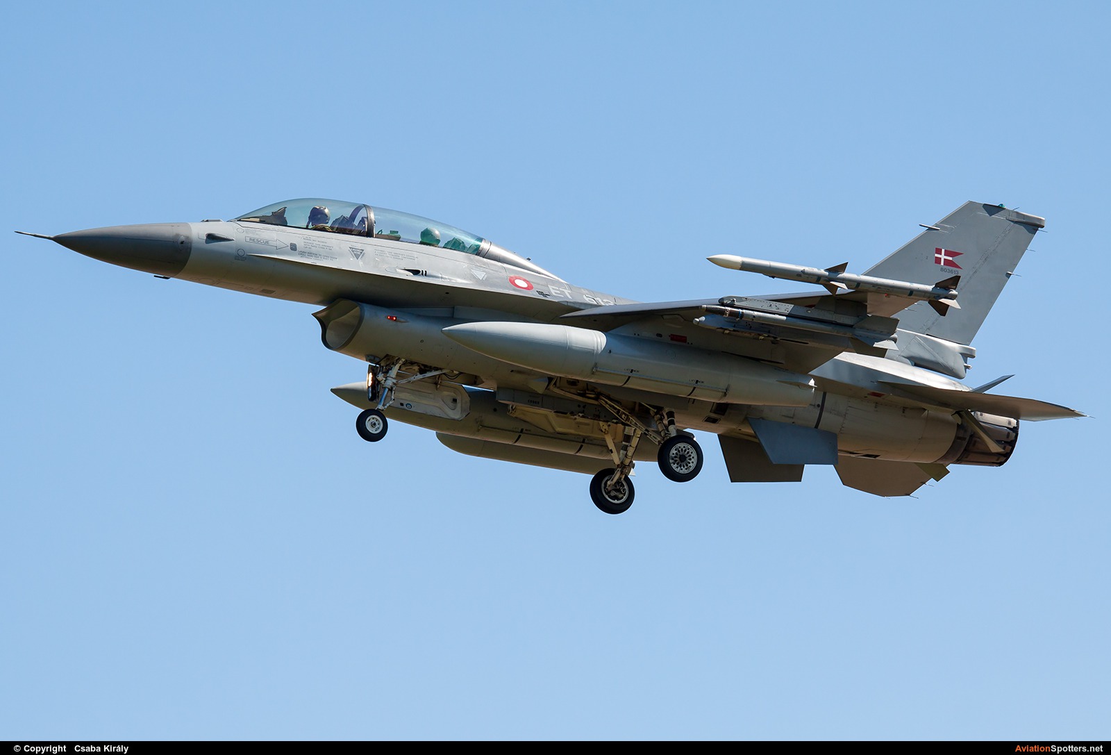 Denmark - Air Force  -  F-16BM Fighting Falcon  (ET-613) By Csaba Király (Csaba Kiraly)
