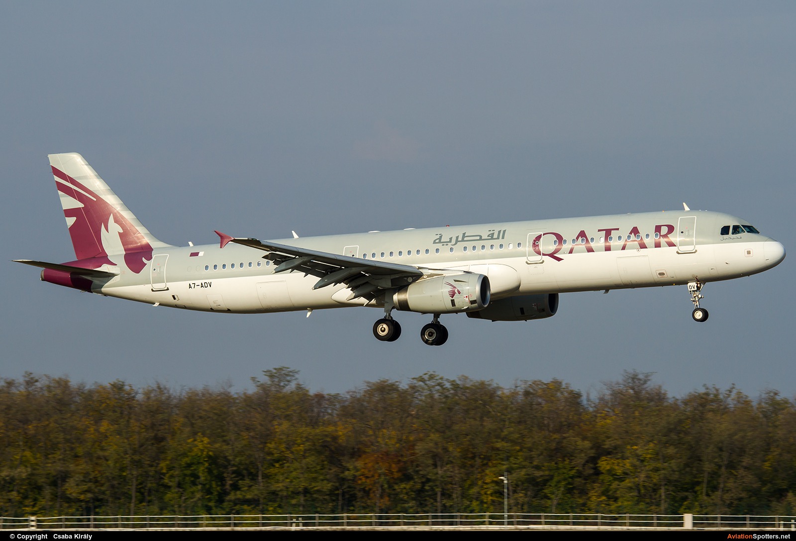 Qatar Airways  -  A321  (A7-ADV) By Csaba Király (Csaba Kiraly)