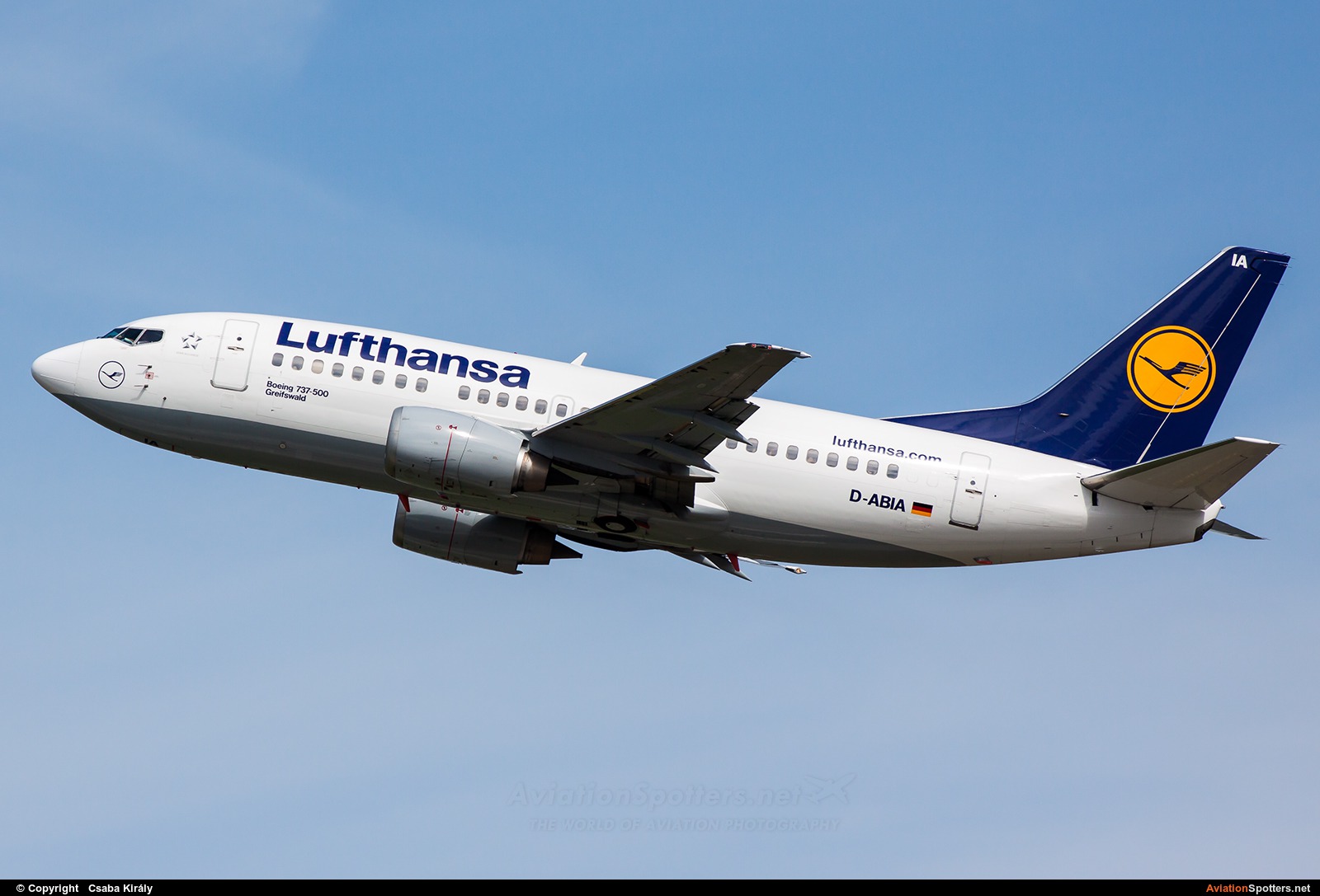 Lufthansa  -  737-500  (D-ABIA) By Csaba Király (Csaba Kiraly)
