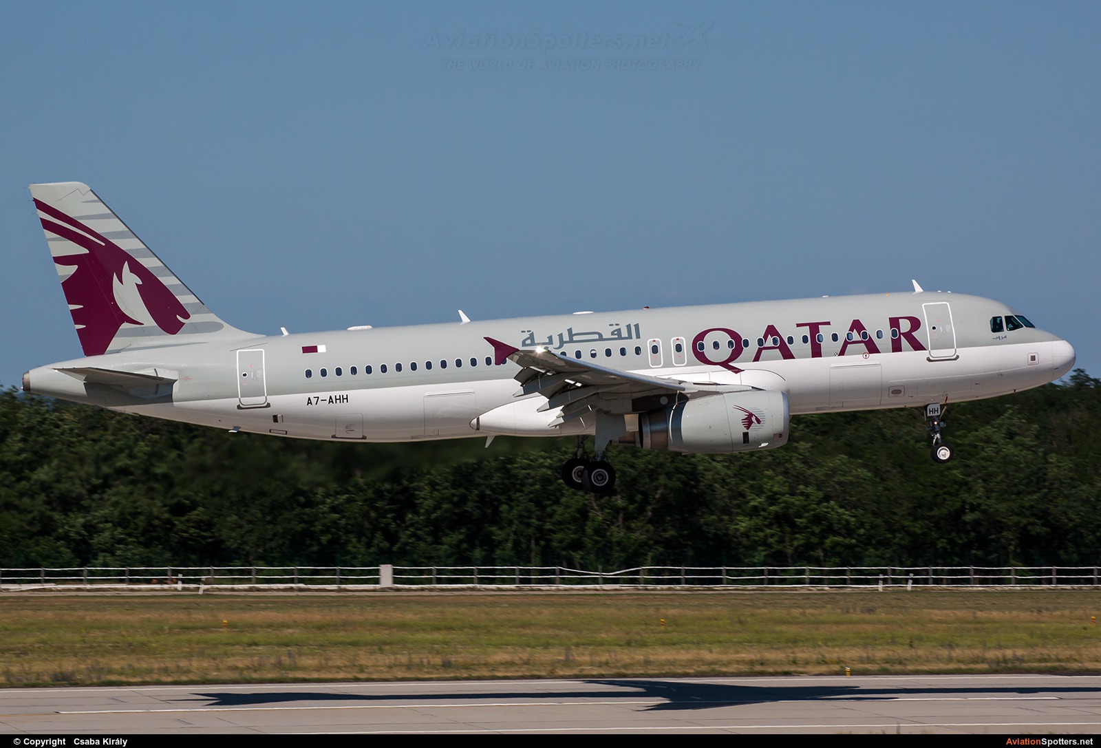 Qatar Airways  -  A320-232  (A7-AHH) By Csaba Király (Csaba Kiraly)