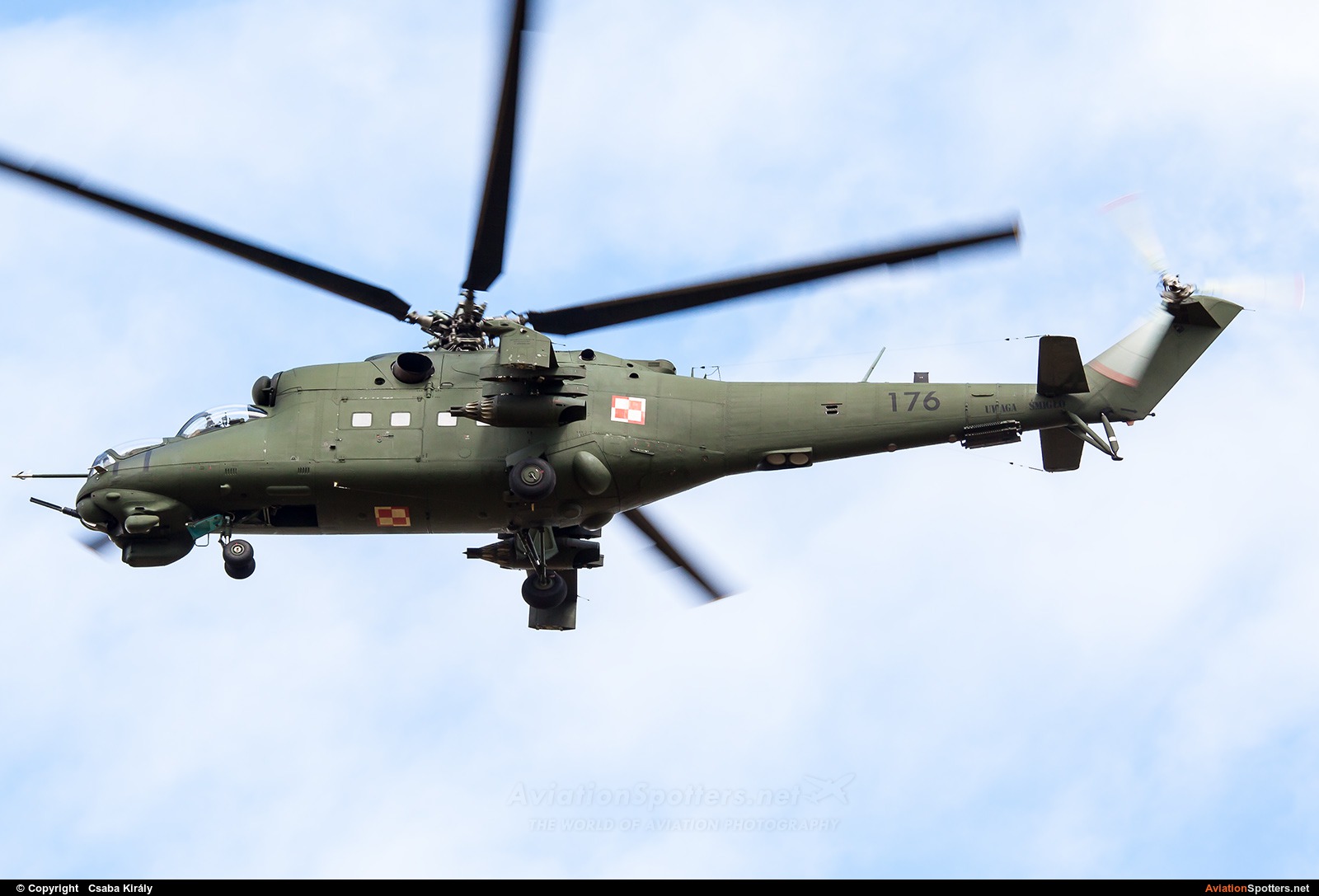 Poland - Air Force  -  Mi-24D  (176) By Csaba Király (Csaba Kiraly)