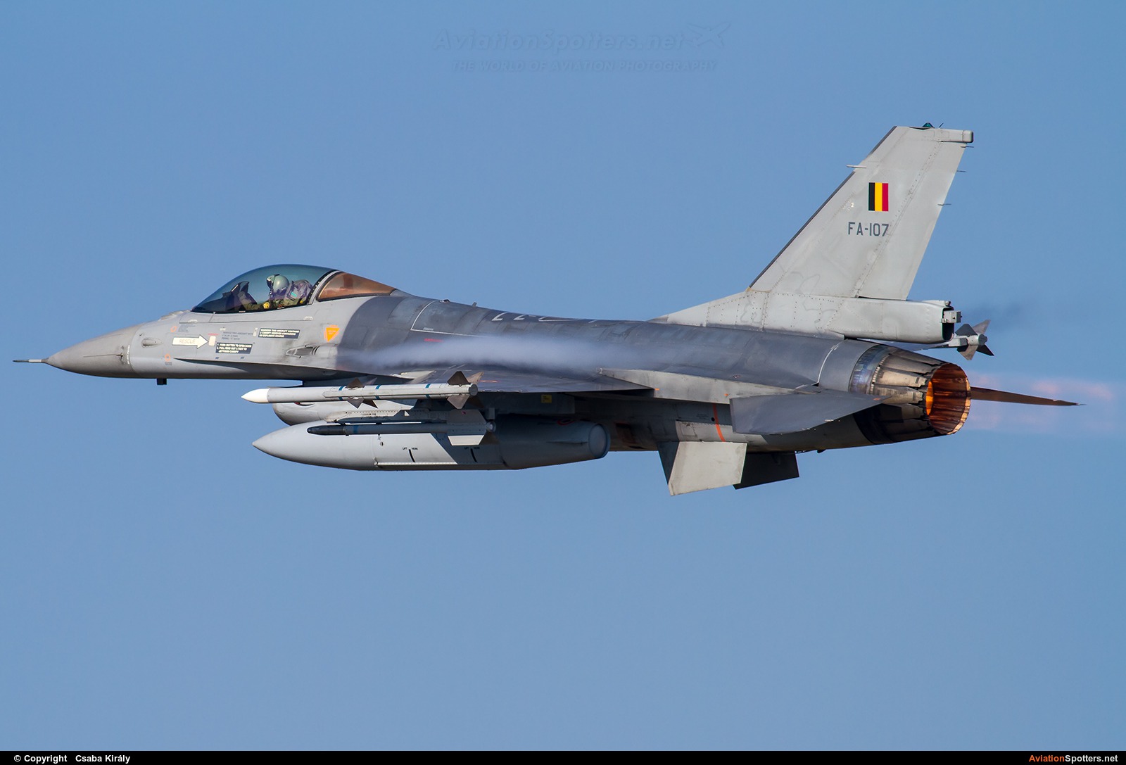 Belgium - Air Force  -  F-16AM Fighting Falcon  (FA-107) By Csaba Király (Csaba Kiraly)