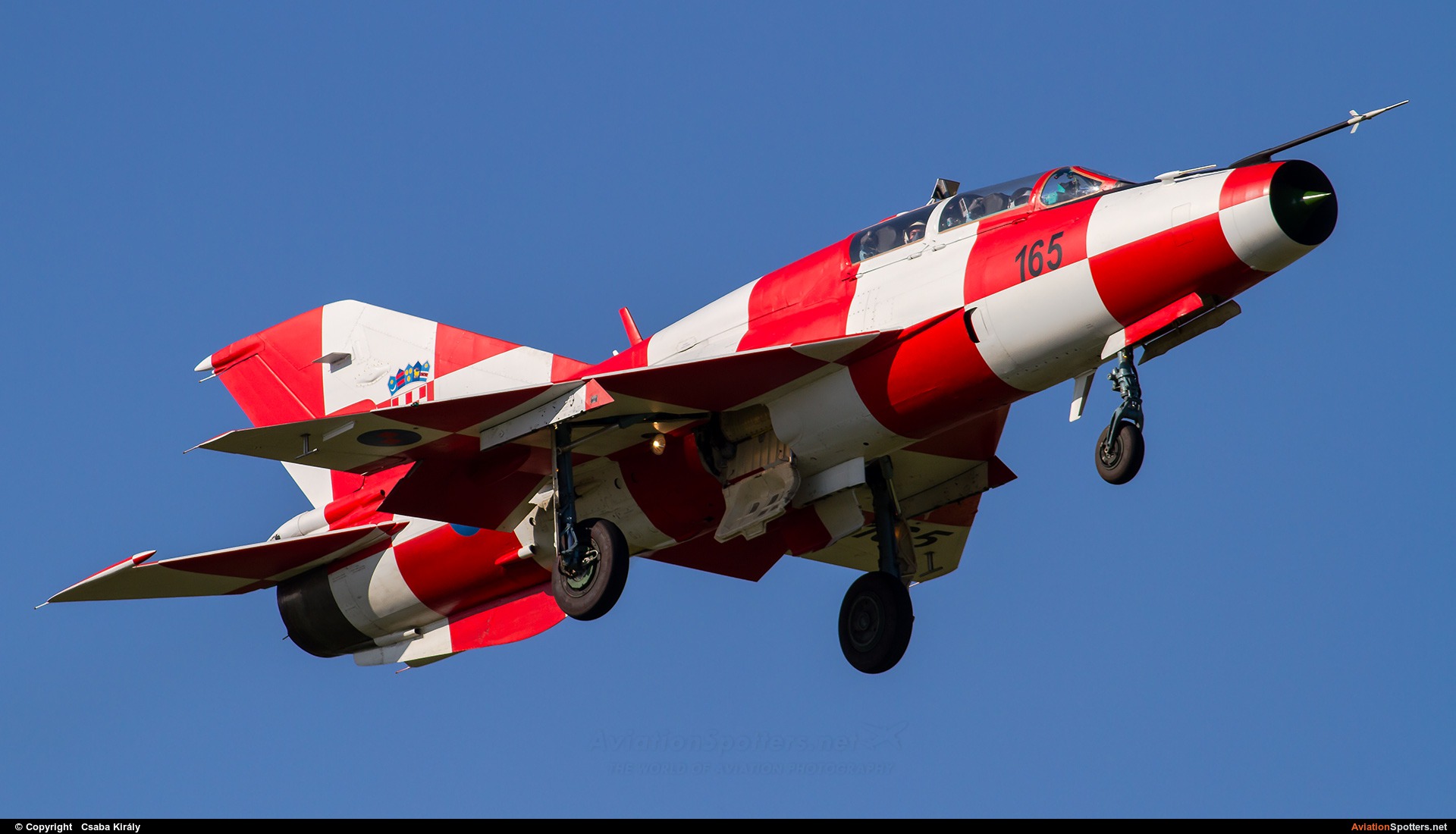 Croatia - Air Force  -  MiG-21UMD  (165) By Csaba Király (Csaba Kiraly)