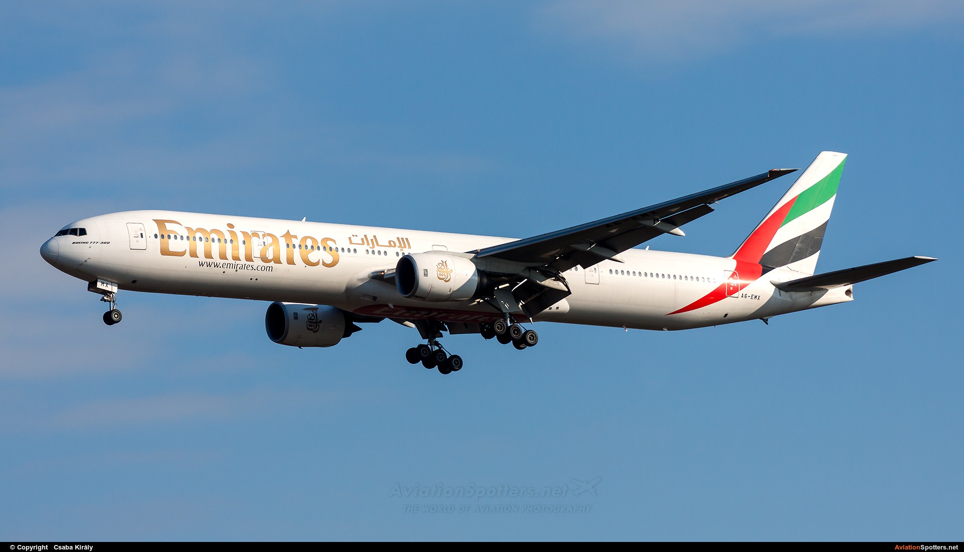 Emirates Airlines  -  777-300  (A6-EMX) By Csaba Király (Csaba Kiraly)