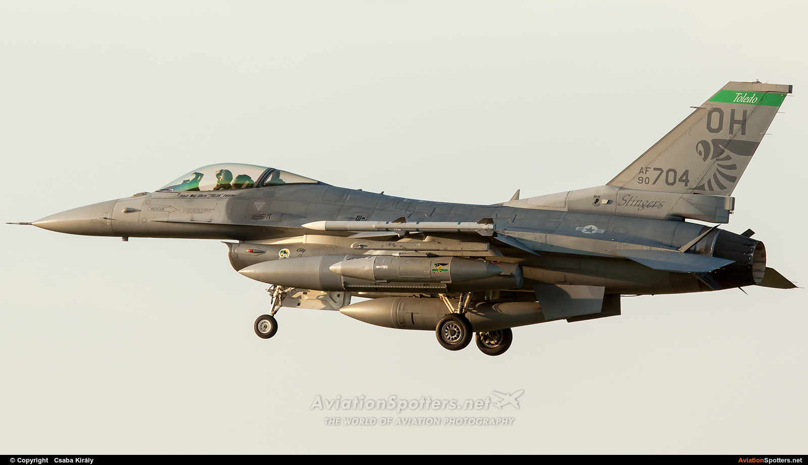 USA - Air Force  -  F-16C Fighting Falcon  (90-0704) By Csaba Király (Csaba Kiraly)