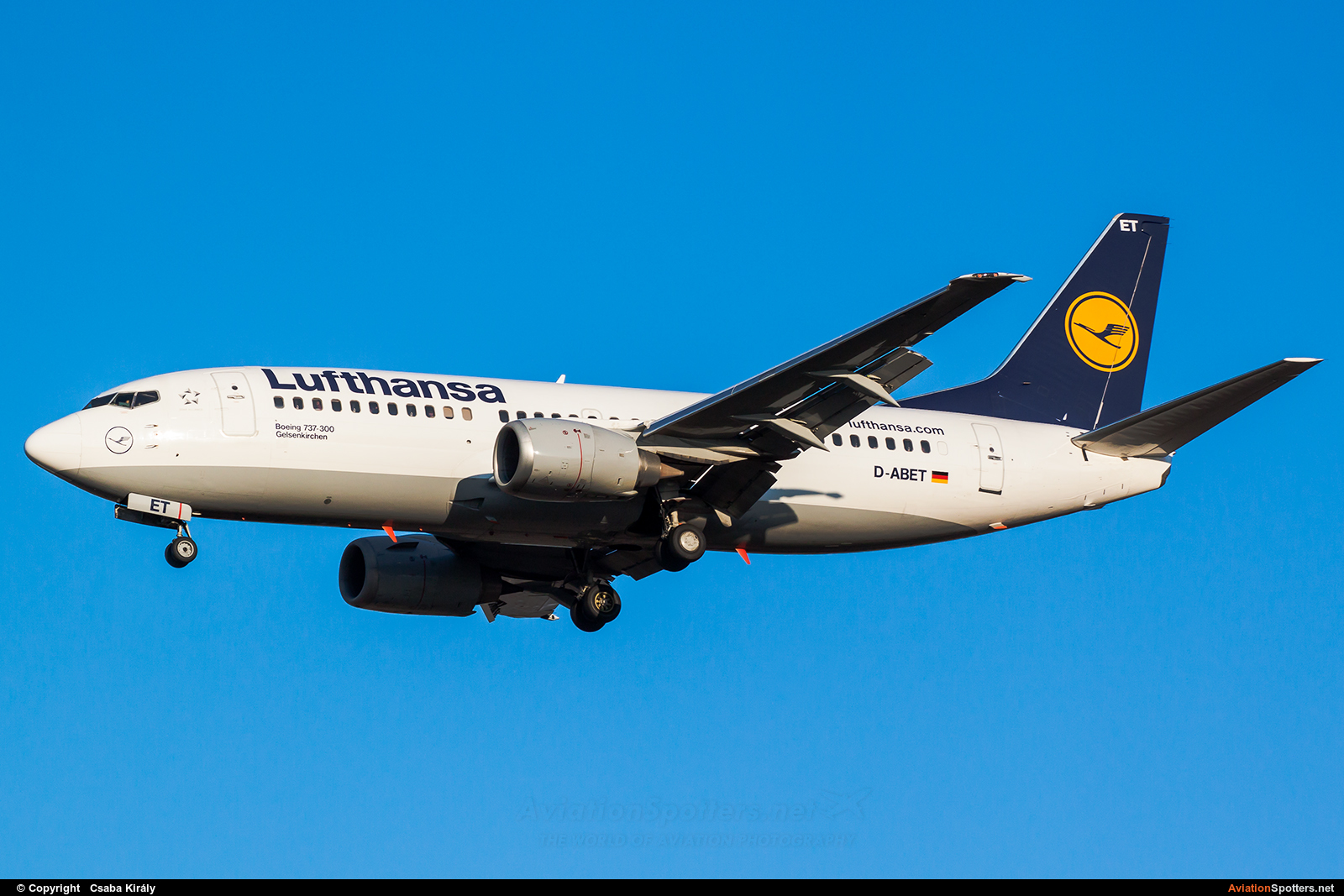 Lufthansa  -  737-300  (D-ABET) By Csaba Király (Csaba Kiraly)