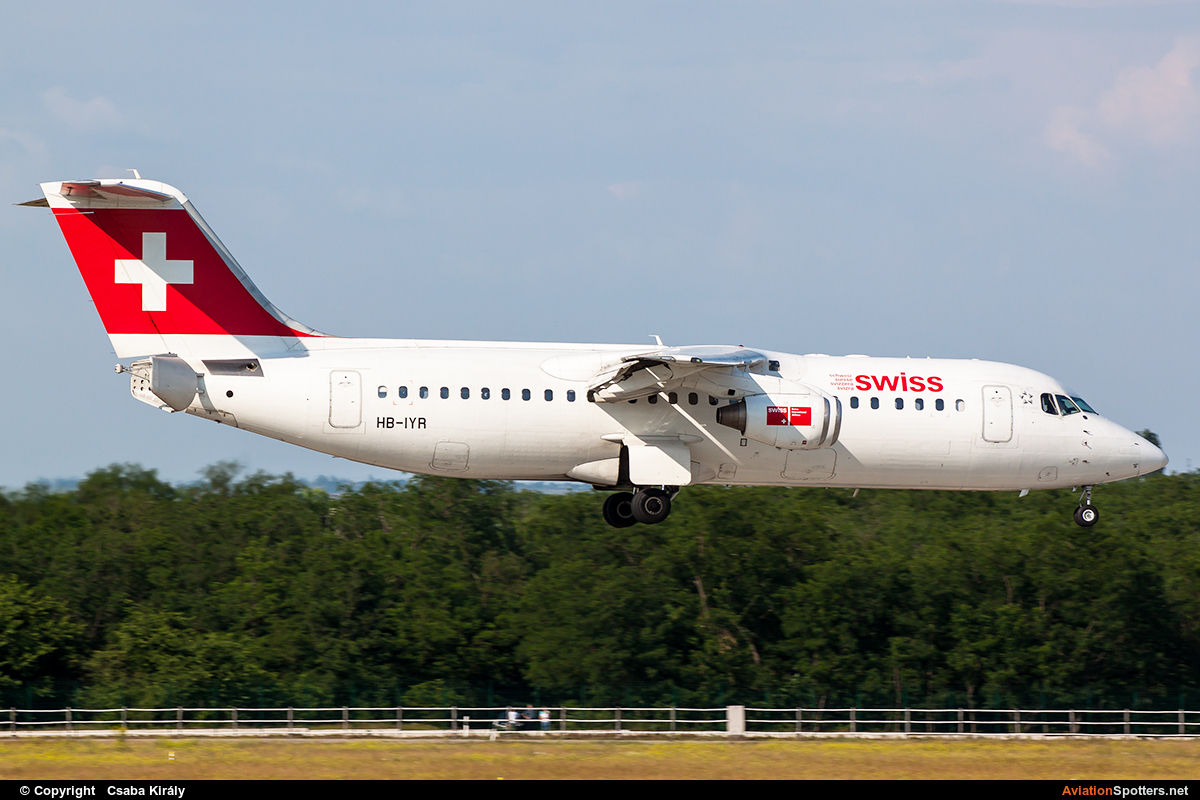 Swiss International  -  BAe 146-300-Avro RJ100  (HB-IYR) By Csaba Király (Csaba Kiraly)