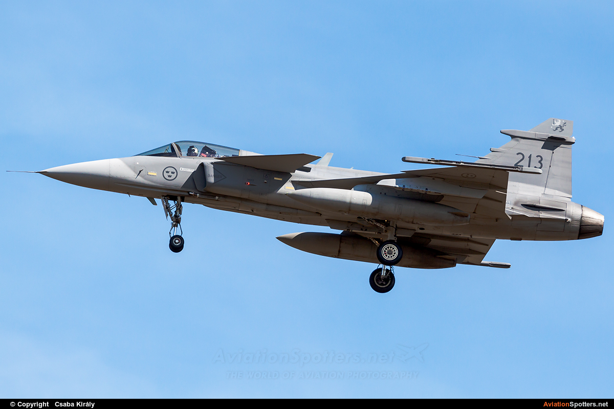 Sweden - Air Force  -  JAS 39C Gripen  (213) By Csaba Király (Csaba Kiraly)