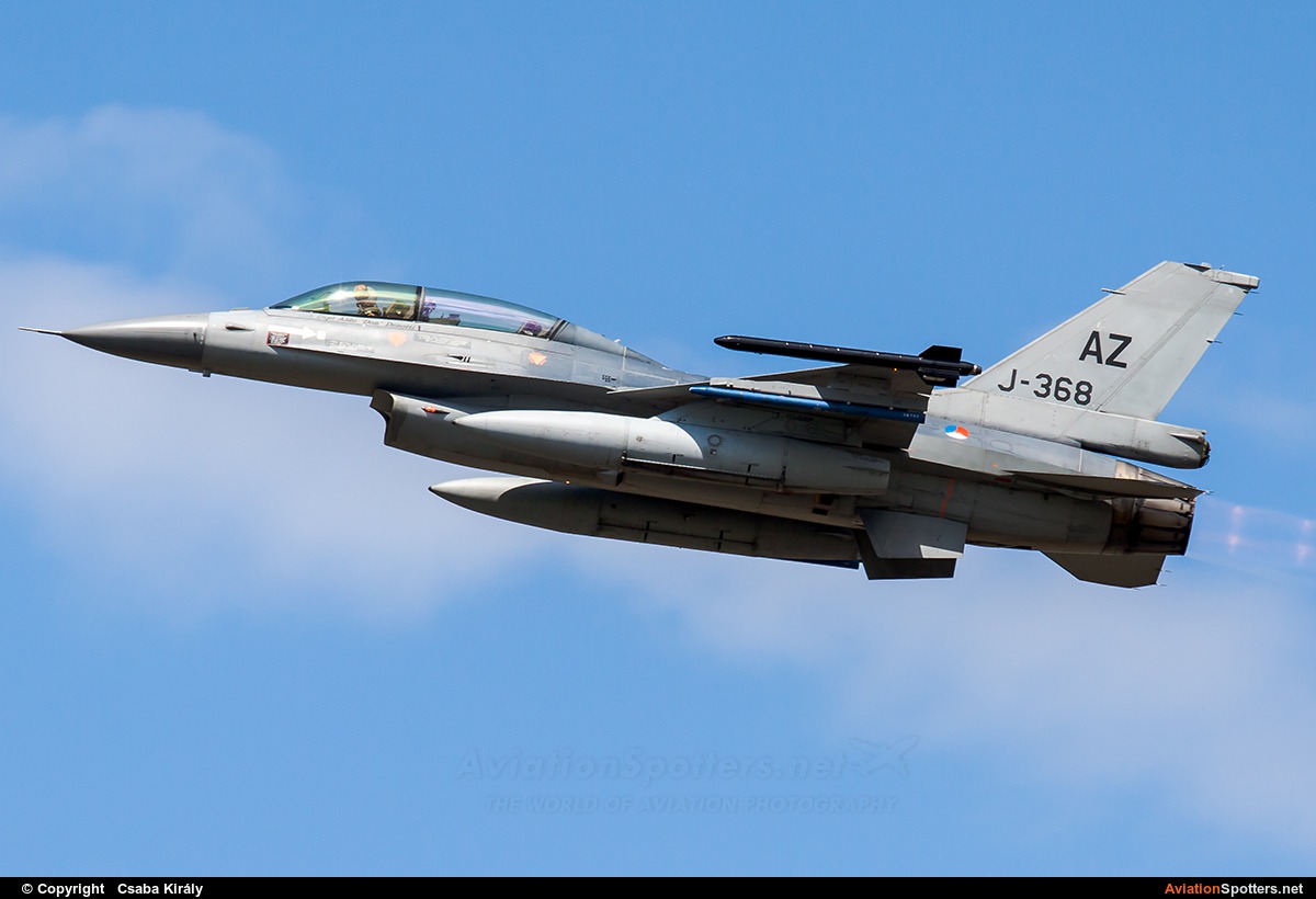 Netherlands - Air Force  -  F-16B Fighting Falcon  (J-368) By Csaba Király (Csaba Kiraly)
