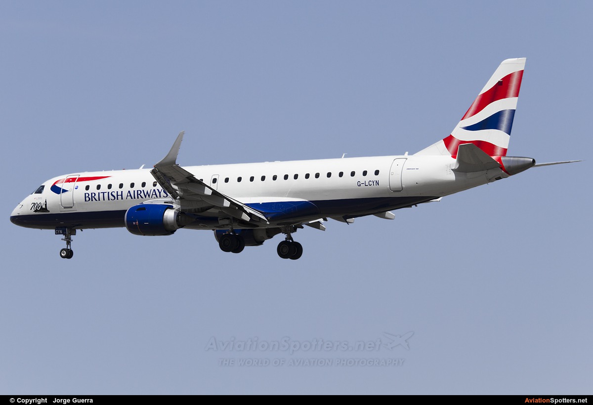 British Airways - City Flyer  -  190  (G-LCYN) By Jorge Guerra (Jorge Guerra)
