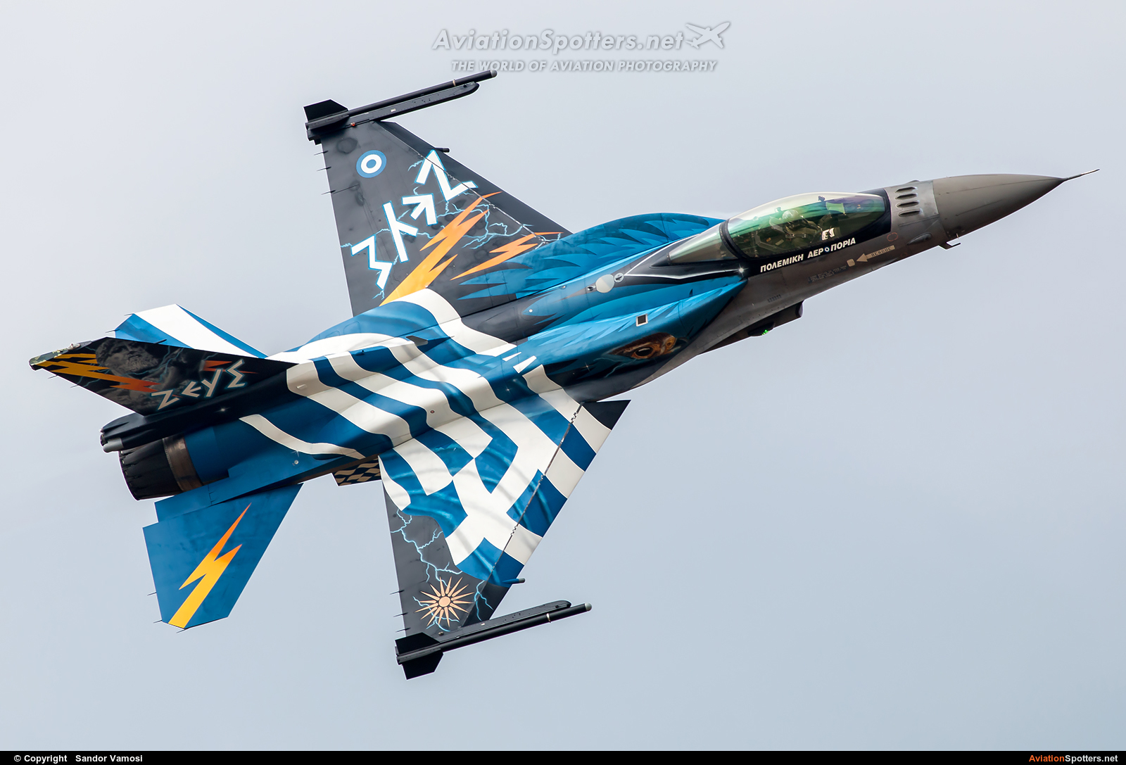 Greece - Hellenic Air Force  -  F-16C Block 52+  Fighting Falcon  (523) By Sandor Vamosi (ALEX67)