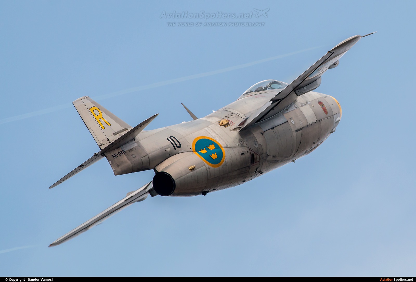 Swedish Air Force Historic Flight  -  J 29F Tunnan  (SE-DXB) By Sandor Vamosi (ALEX67)