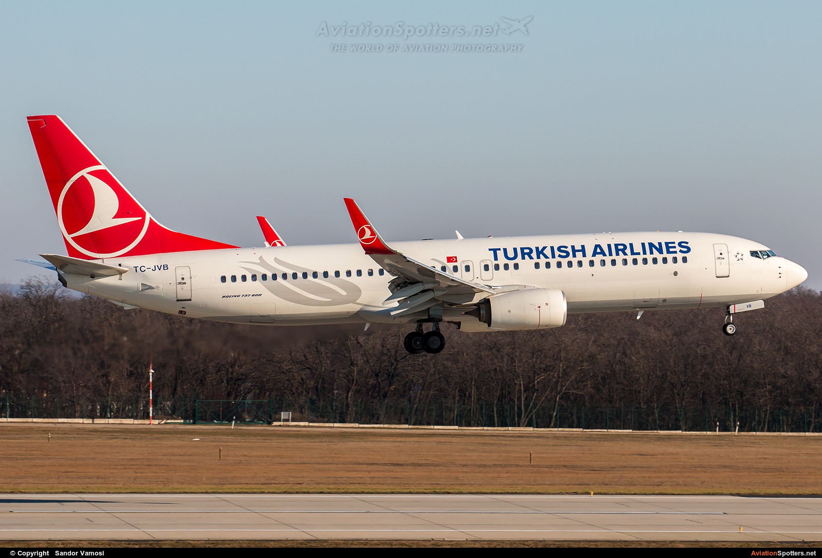 Turkish Airlines  -  737-800  (TC-JVB) By Sandor Vamosi (ALEX67)