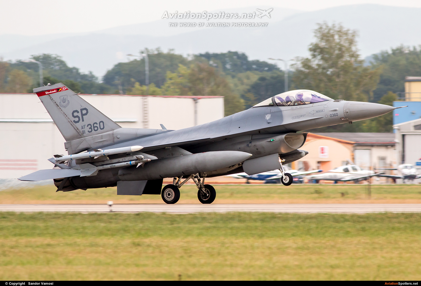 USA - Air Force  -  F-16CM Fighting Falcon  (91-0360) By Sandor Vamosi (ALEX67)