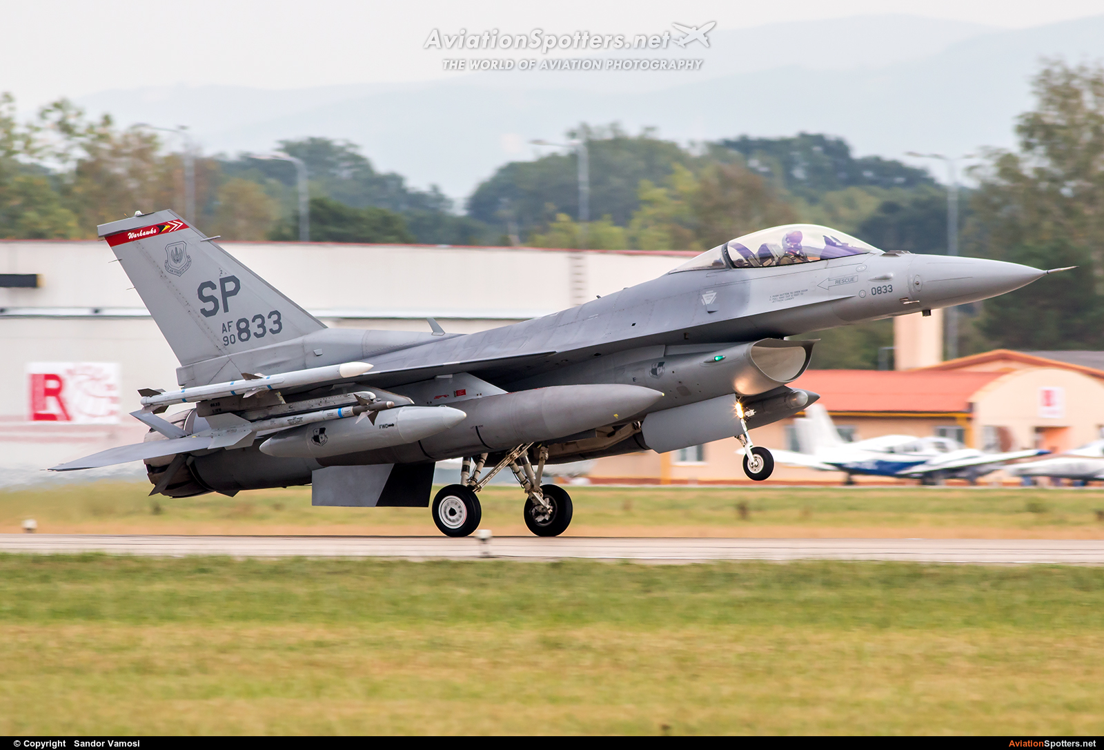USA - Air Force  -  F-16C Fighting Falcon  (90-0833) By Sandor Vamosi (ALEX67)