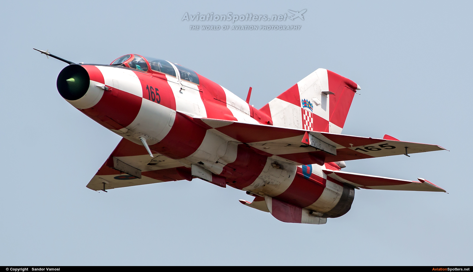 Croatia - Air Force  -  MiG-21UMD  (165) By Sandor Vamosi (ALEX67)