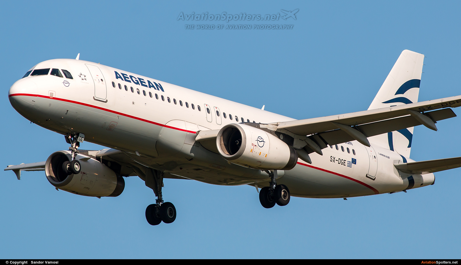 Aegean Airlines  -  A320-231  (SX-DGE) By Sandor Vamosi (ALEX67)