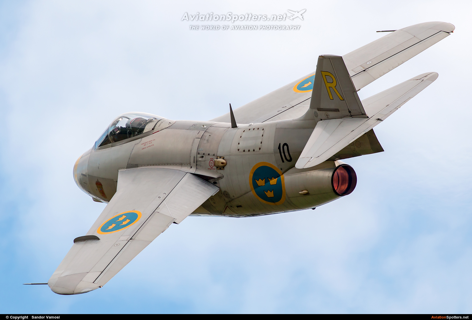 Swedish Air Force Historic Flight  -  J 29F Tunnan  (SE-DXB) By Sandor Vamosi (ALEX67)