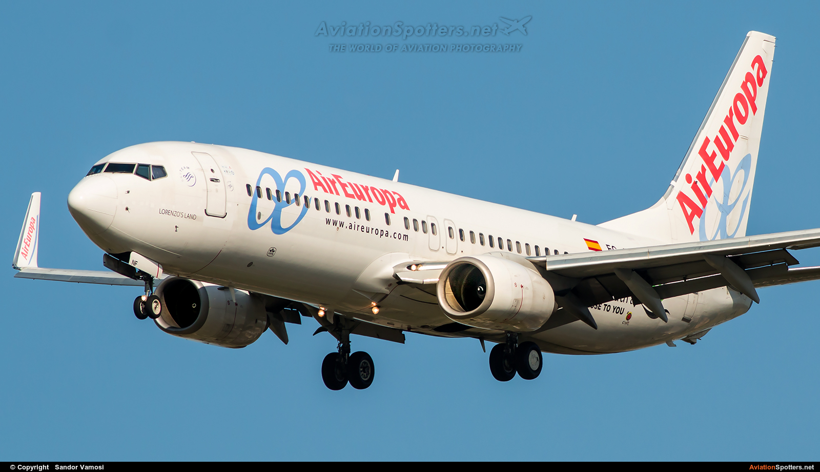 Air Europa  -  737-800  (EC-JNF) By Sandor Vamosi (ALEX67)