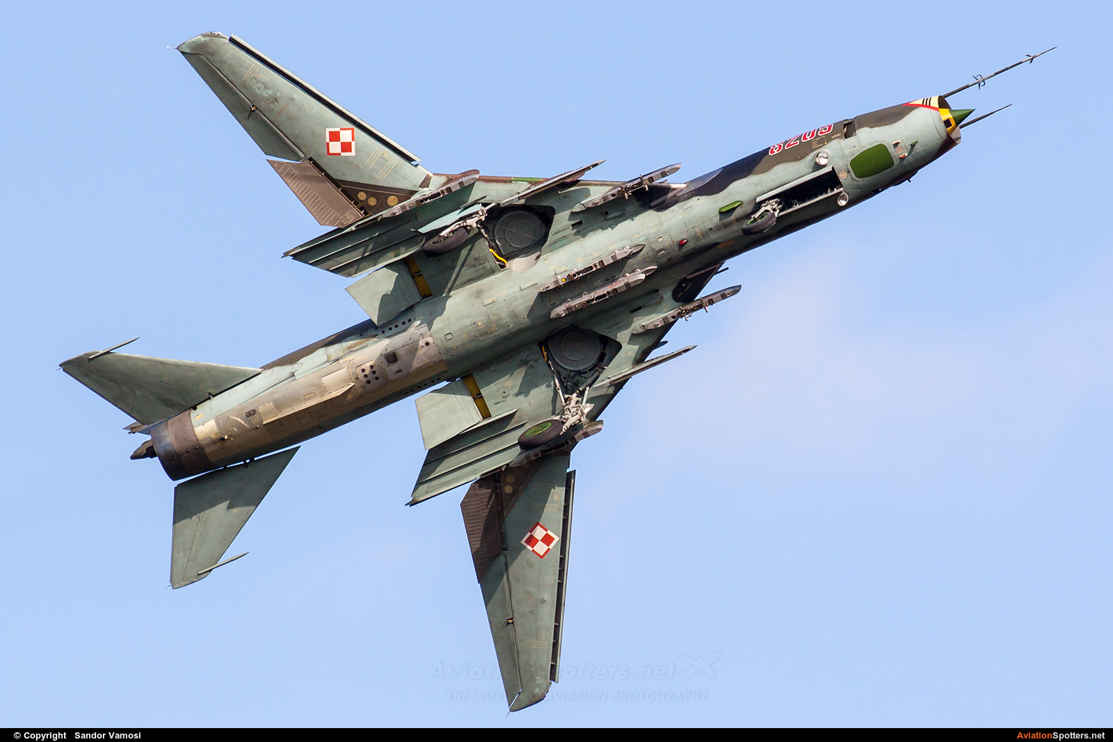 Poland - Air Force  -  Su-22M-4  (8205) By Sandor Vamosi (ALEX67)
