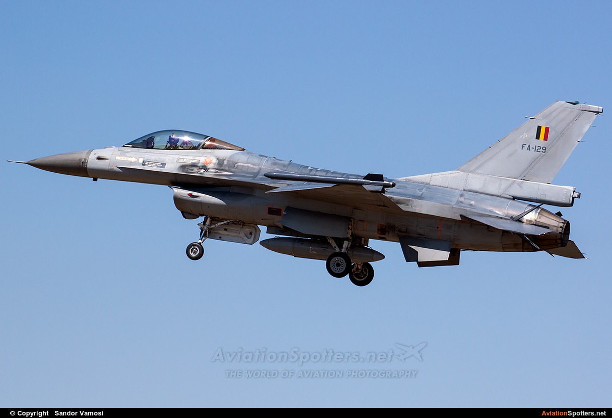 Belgium - Air Force  -  F-16AM Fighting Falcon  (FA-129) By Sandor Vamosi (ALEX67)