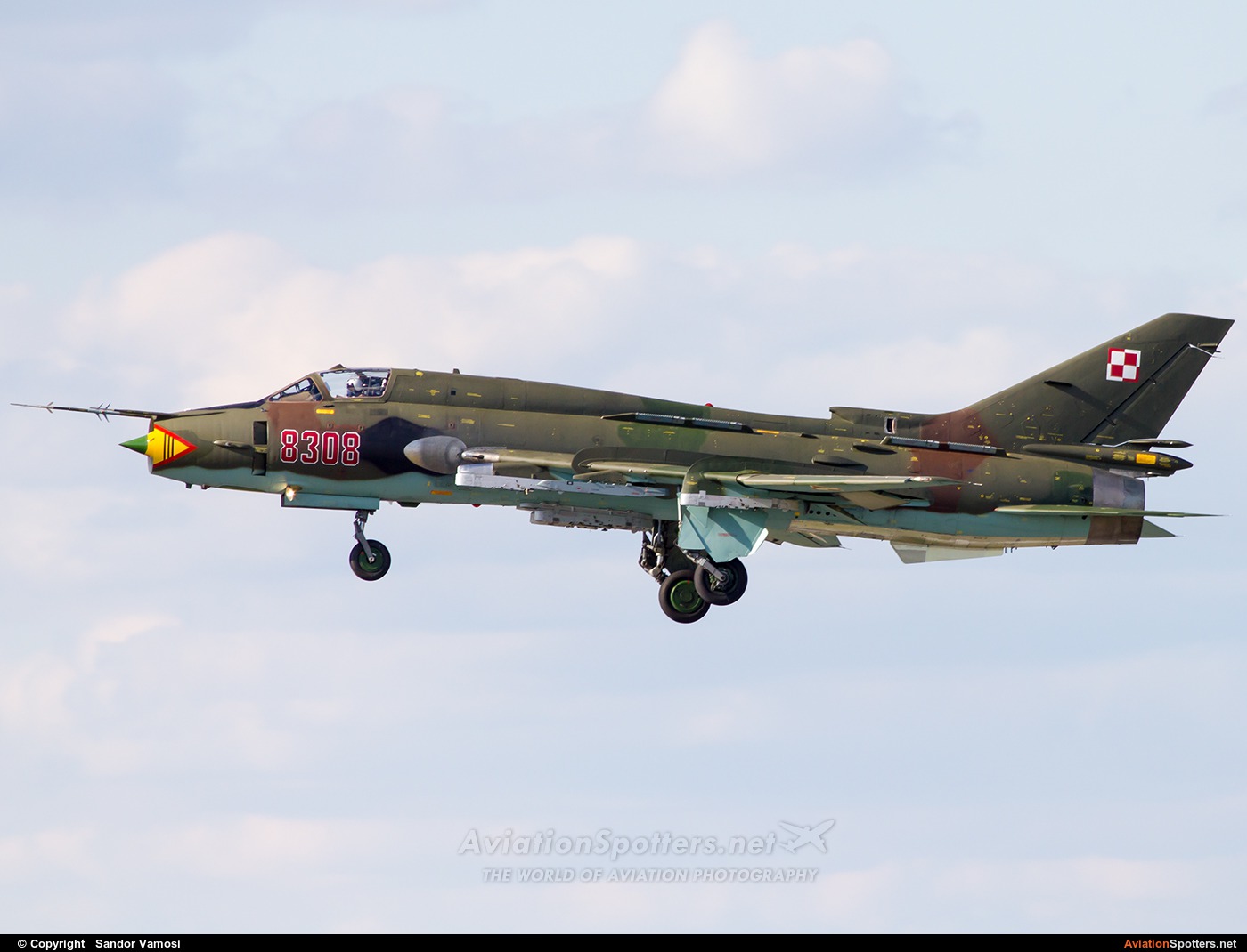 Poland - Air Force  -  Su-22M-4  (8308) By Sandor Vamosi (ALEX67)