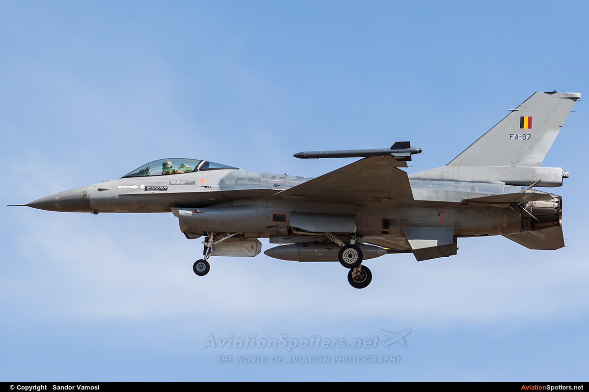Belgium - Air Force  -  F-16AM Fighting Falcon  (FA-97) By Sandor Vamosi (ALEX67)