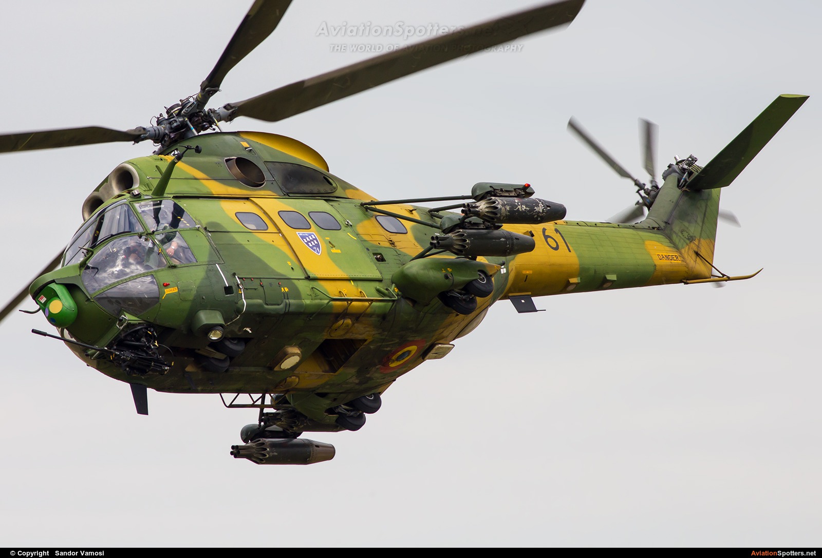 Romania - Air Force  -  IAR 330L-Socat Puma  (61) By Sandor Vamosi (ALEX67)