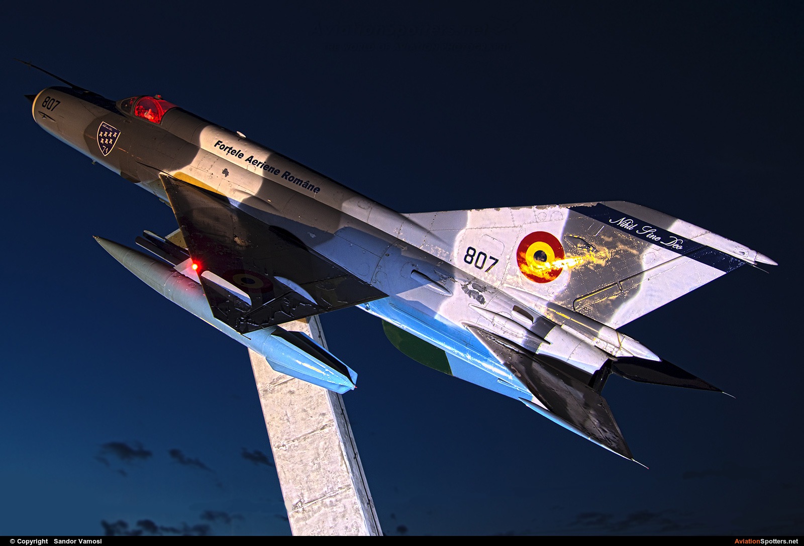 Romania - Air Force  -  MiG-21M  (807) By Sandor Vamosi (ALEX67)