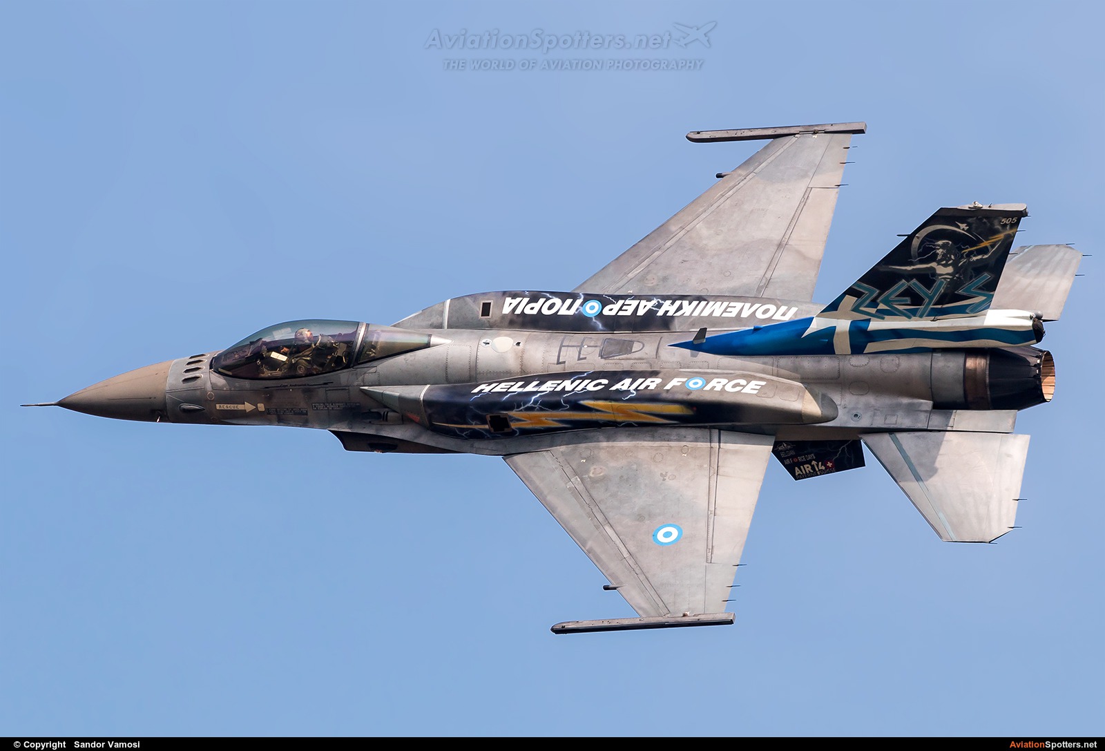 Greece - Hellenic Air Force  -  F-16C Block 52+  Fighting Falcon  (505) By Sandor Vamosi (ALEX67)