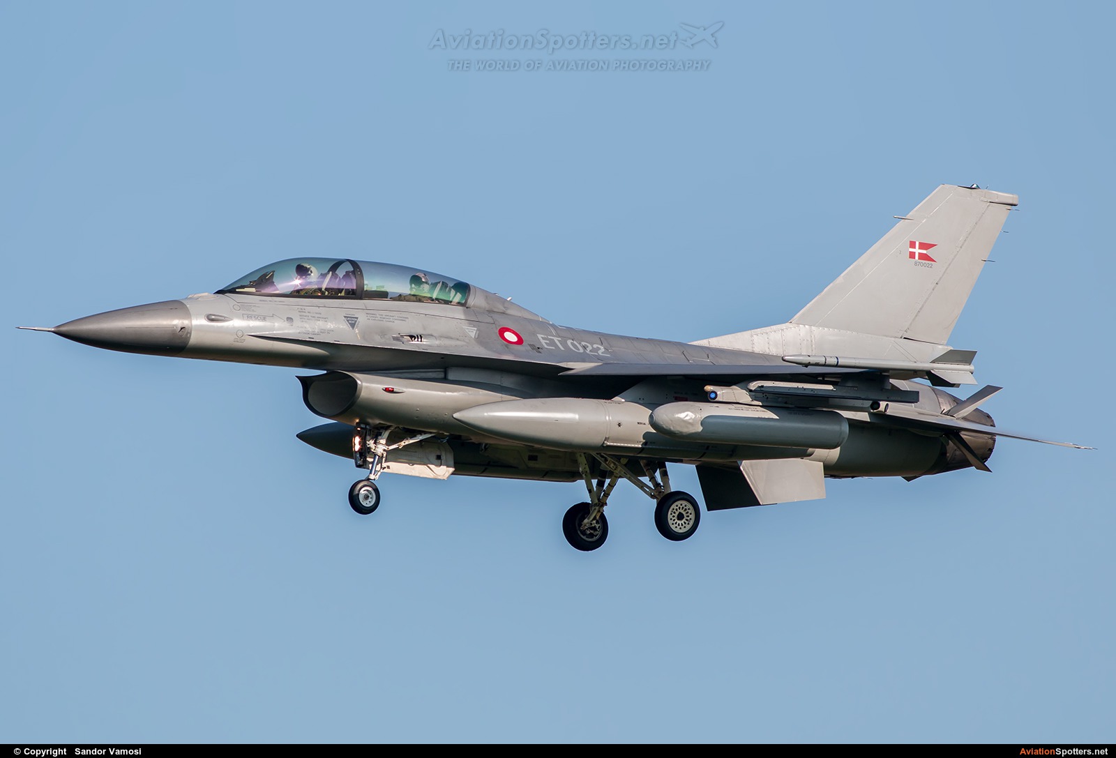 Denmark - Air Force  -  F-16BM Fighting Falcon  (ET-022) By Sandor Vamosi (ALEX67)