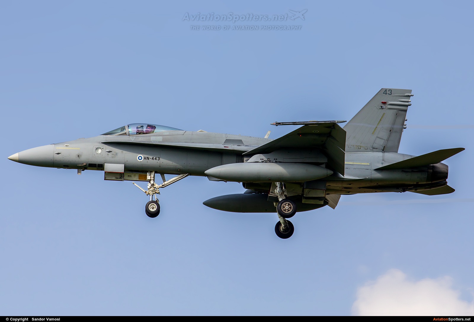 Finland - Air Force  -  F-A-18C Hornet  (HN-443) By Sandor Vamosi (ALEX67)