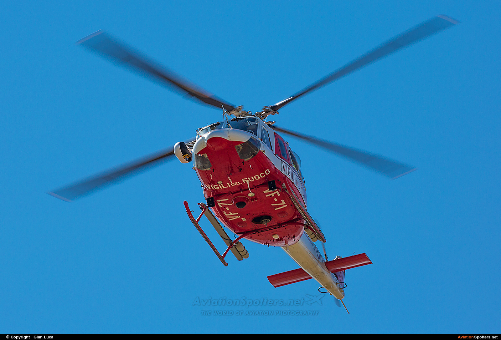 Italy - Vigili del Fuoco  -   Agusta-Bell-AB 412HP Grifone  (25928) By Onnis G.Luca Sardegna Spotters (Onnis84)