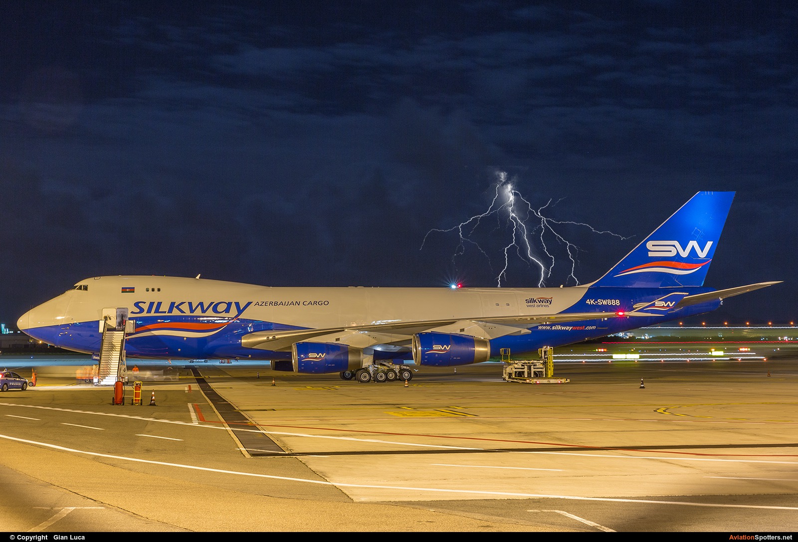 Silk Way Airlines  -  747-400F  (4K-SW888) By Onnis G.Luca Sardegna Spotters (Onnis84)