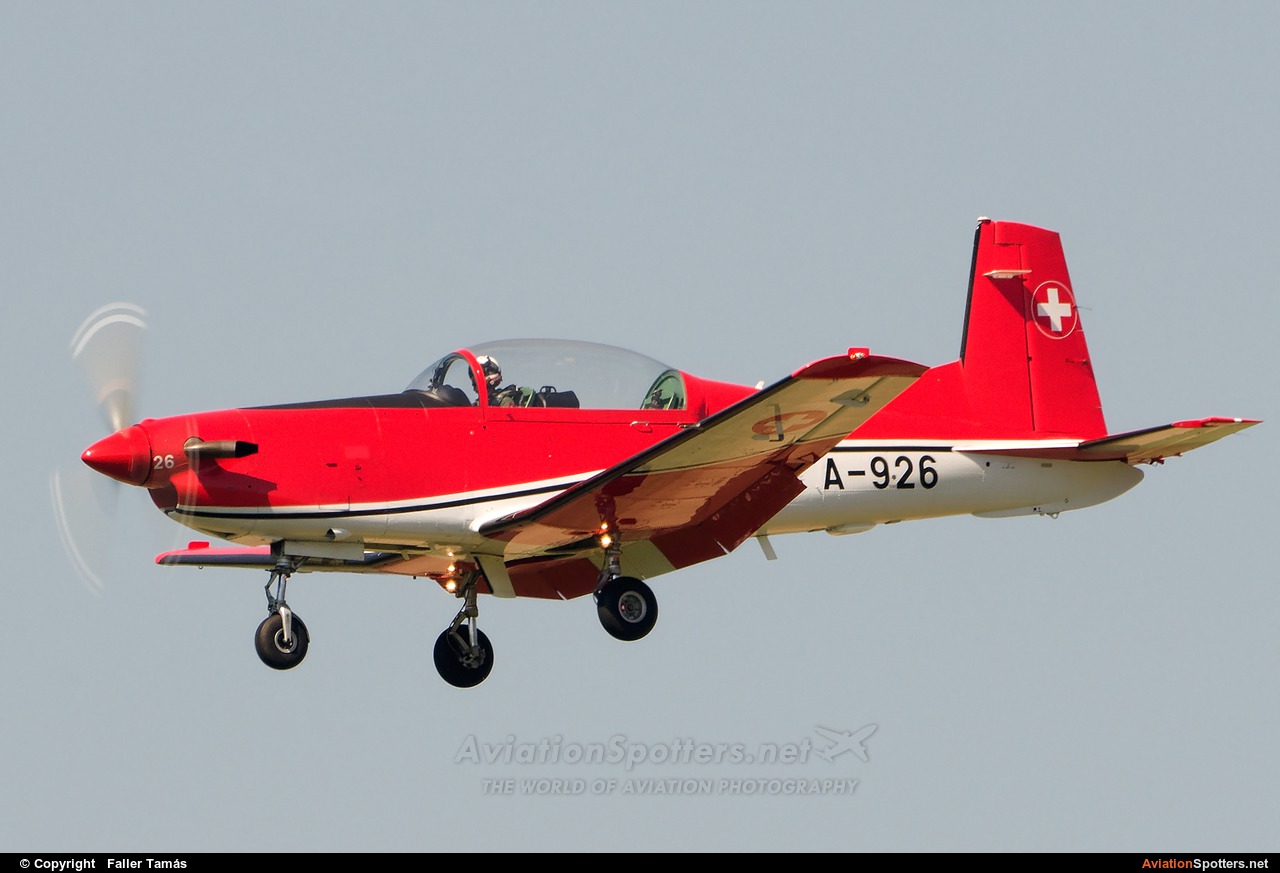 Switzerland - Air Force  -  PC-7 I & II  (A-926) By Faller Tamás (fallto78)