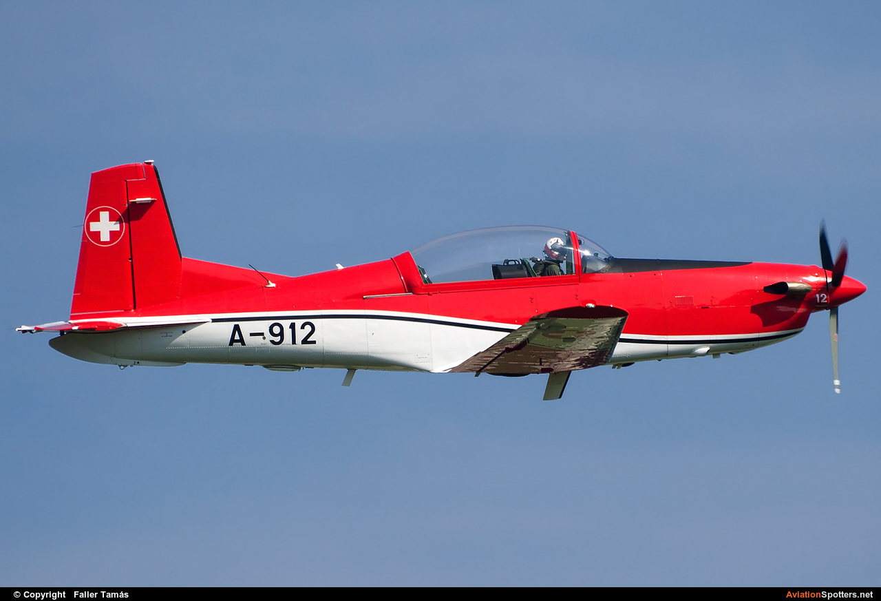 Switzerland - Air Force  -  PC-7 I & II  (A-912) By Faller Tamás (fallto78)
