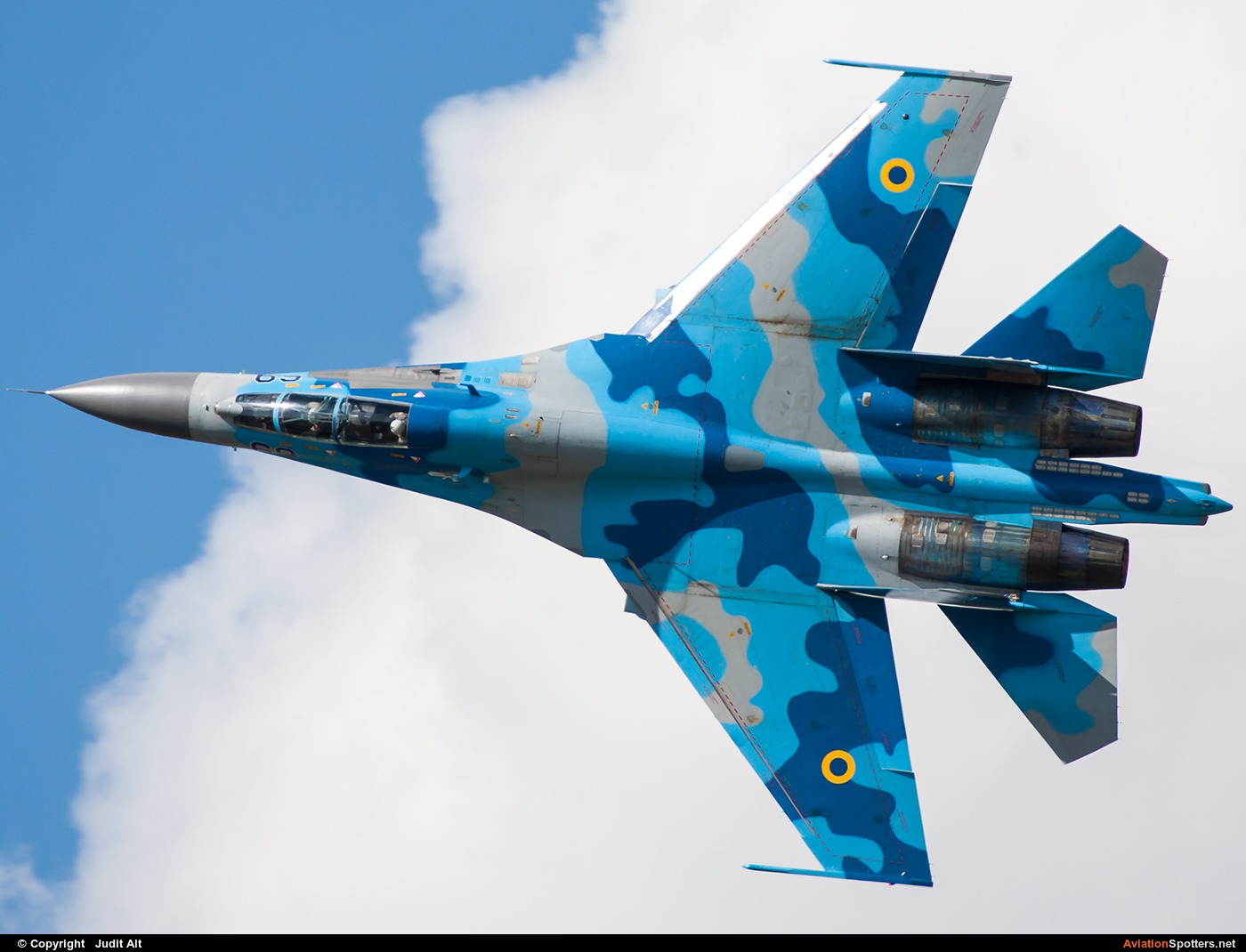 Ukraine - Air Force  -  Su-27UB  (69 BLUE) By Judit Alt (Judit)