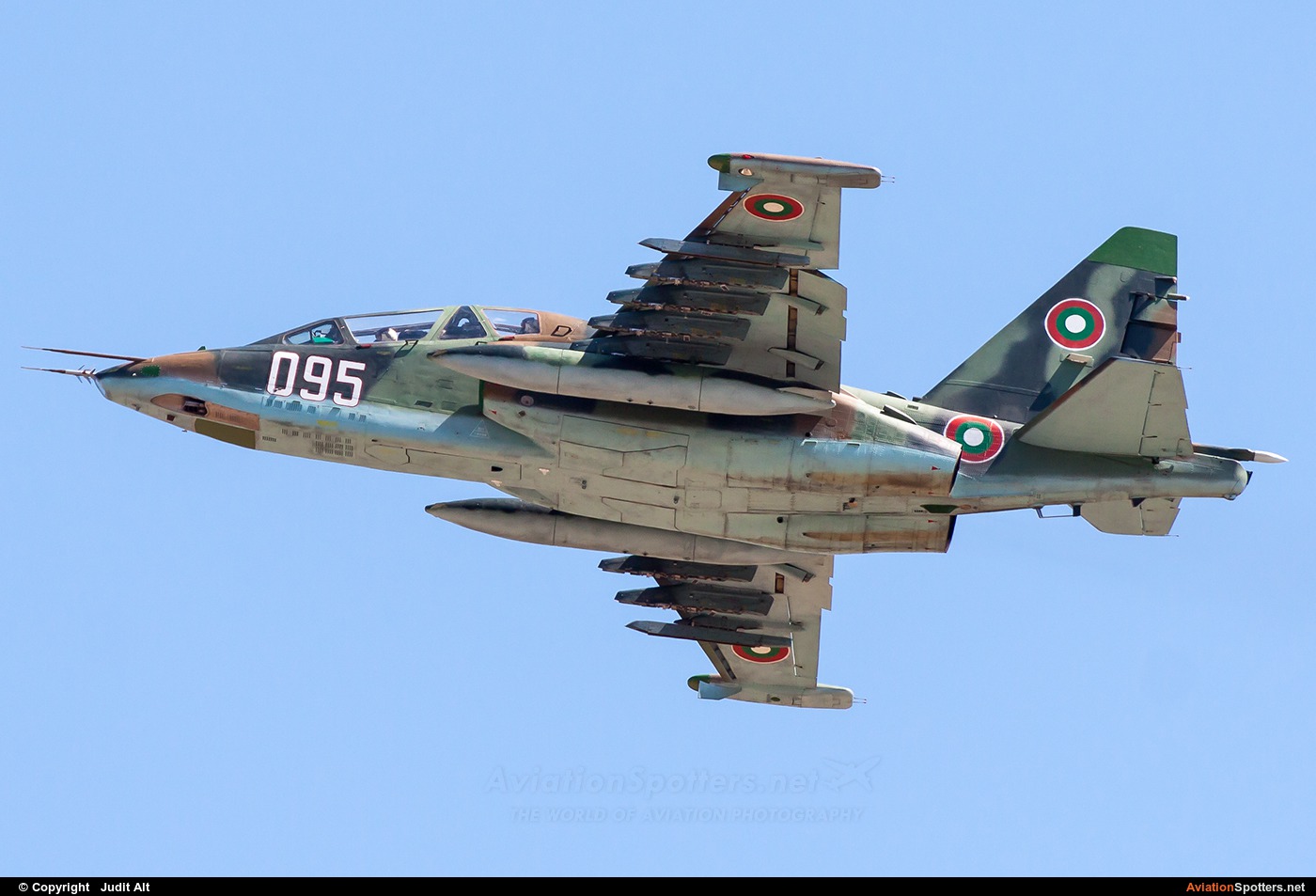 Bulgaria - Air Force  -  Su-25UB  (095) By Judit Alt (Judit)