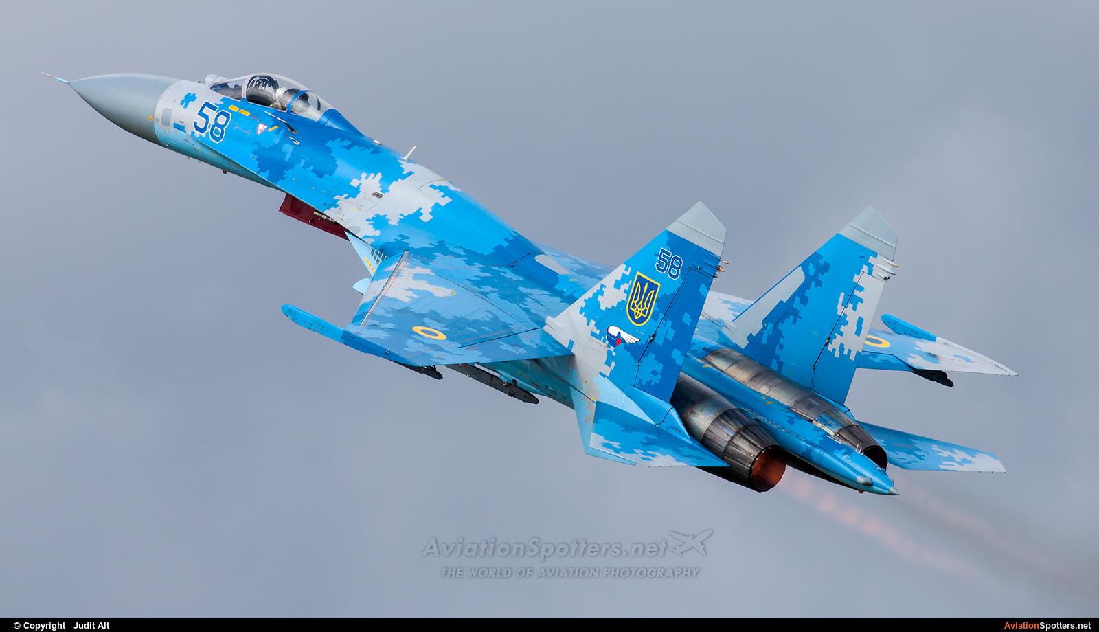 Ukraine - Air Force  -  Su-27P  (58) By Judit Alt (Judit)