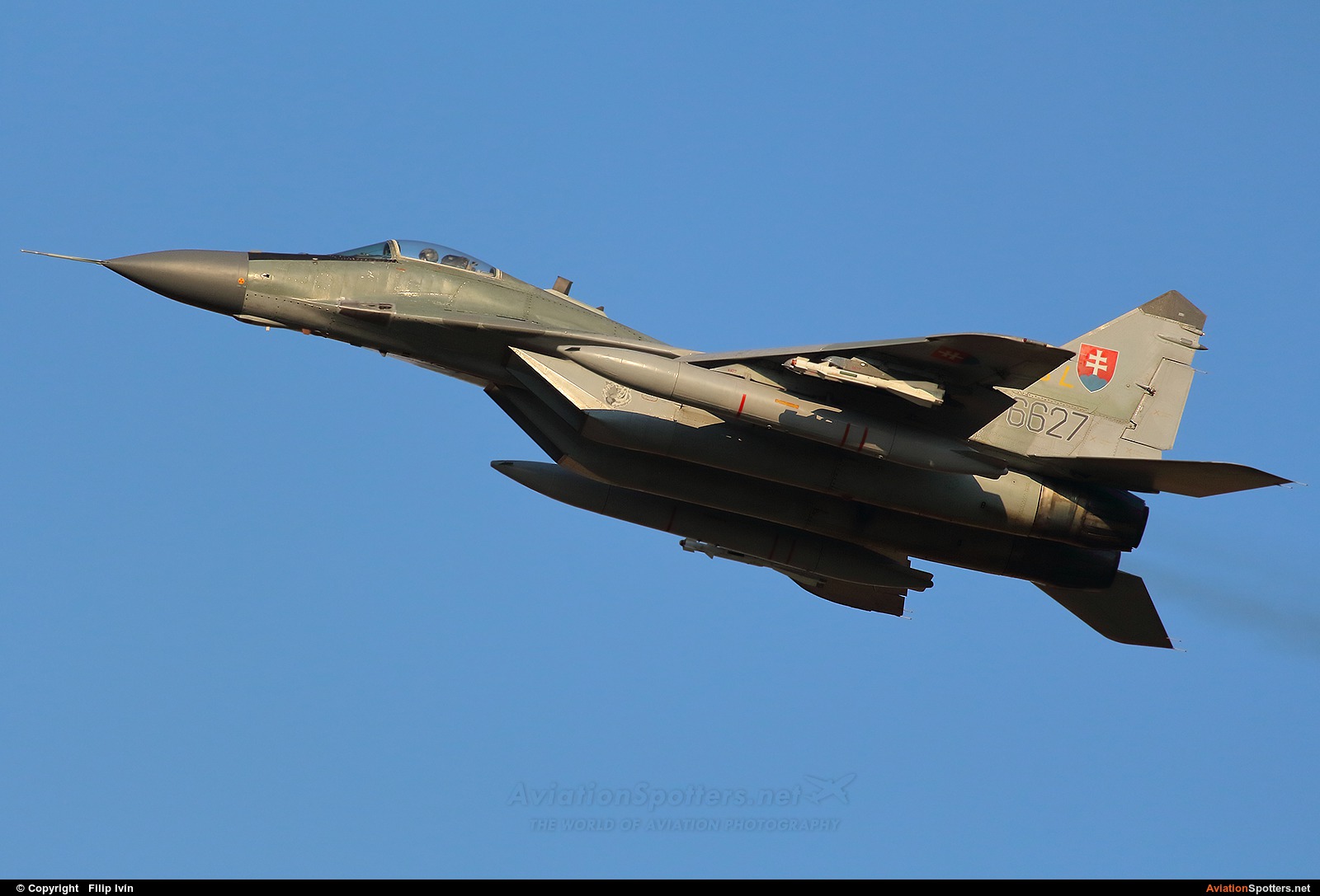 Slovakia - Air Force  -  MiG-29AS  (6627) By Filip Ivín (Filipivin)