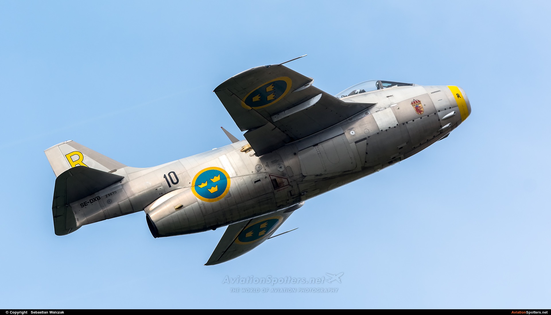 Swedish Air Force Historic Flight  -  J 29F Tunnan  (SE-DXB) By Sebastian Walczak (Strange)