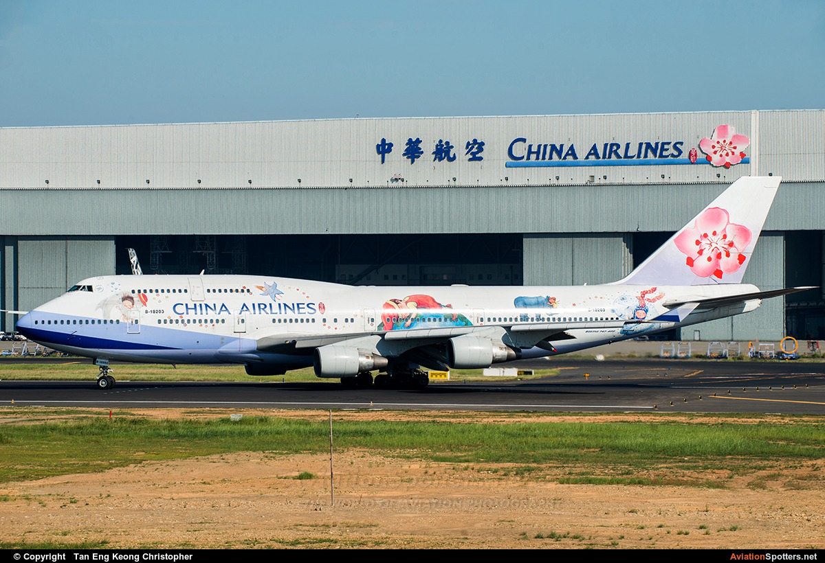 China Airlines  -  747-400  (B-18203) By Tan Eng Keong Christopher (Christopher Tan Eng Keong)