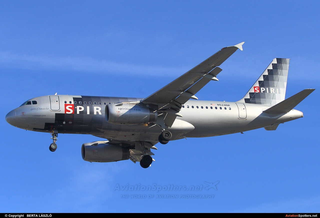 Spirit Airlines  -  A319-131  (N524NK) By BERTA LÁSZLÓ (BERTAL)