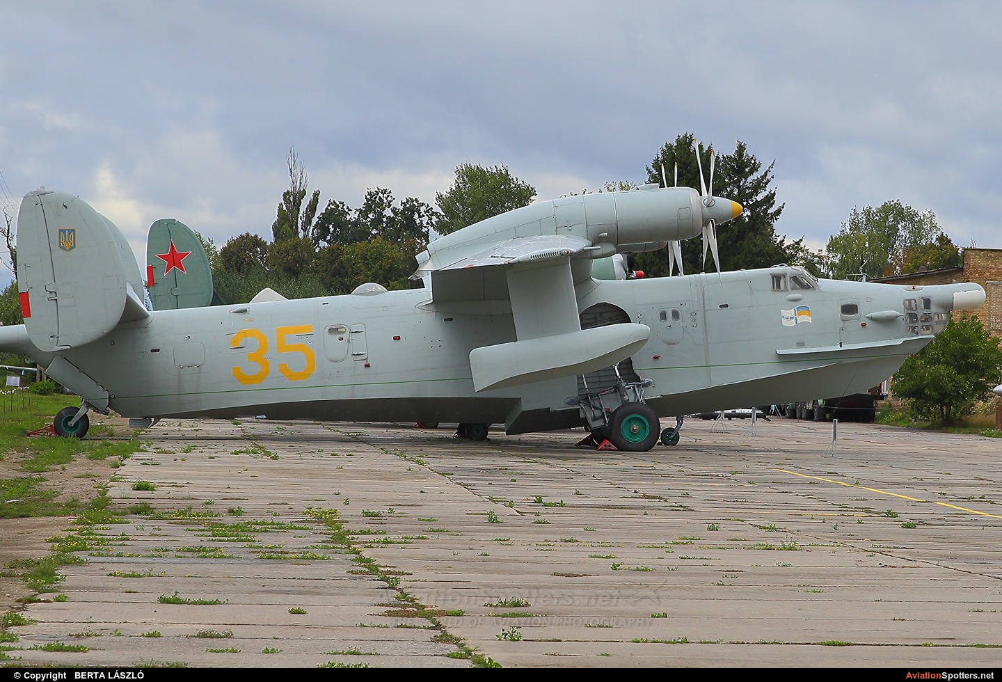 Ukraine - Air Force  -  Be-12PL Chaika  (35 YELLOW) By BERTA LÁSZLÓ (BERTAL)