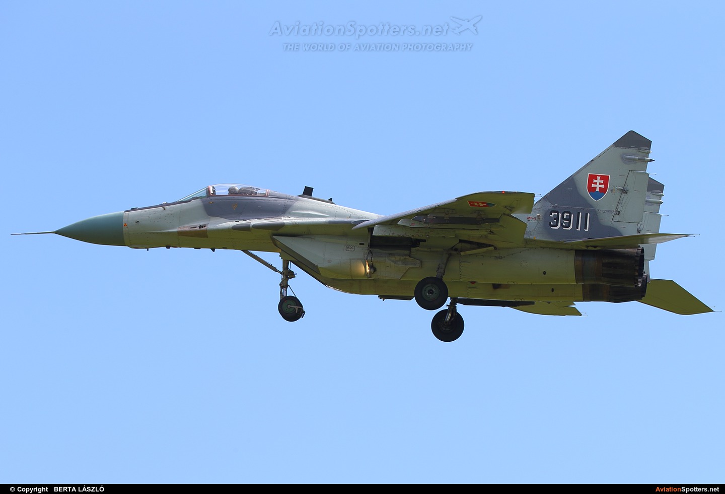 Slovakia - Air Force  -  MiG-29AS  (3911) By BERTA LÁSZLÓ (BERTAL)