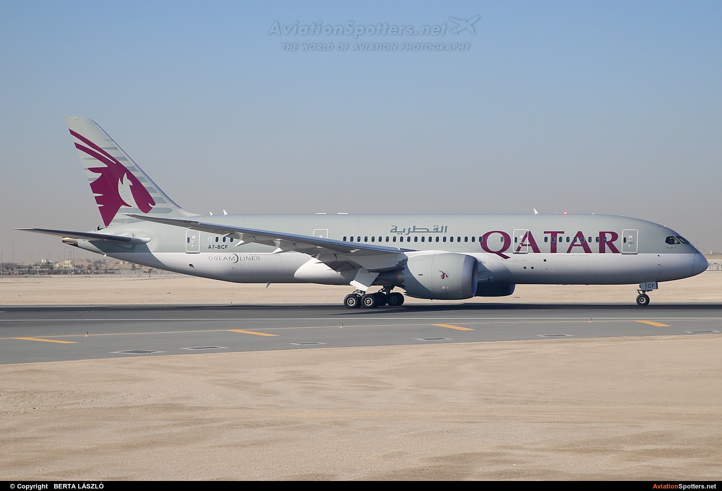 Qatar Airways  -  787-8 Dreamliner  (A7-BCF) By BERTA LÁSZLÓ (BERTAL)