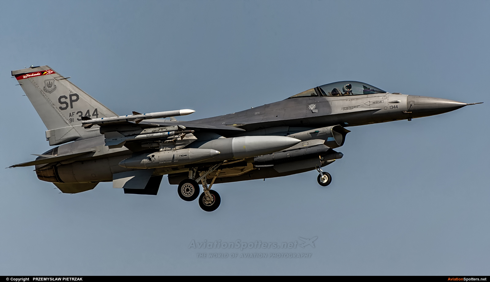 USA - Air Force  -  F-16CJ Fighting Falcon  (91-1344) By PRZEMYSŁAW PIETRZAK (PEPE74)